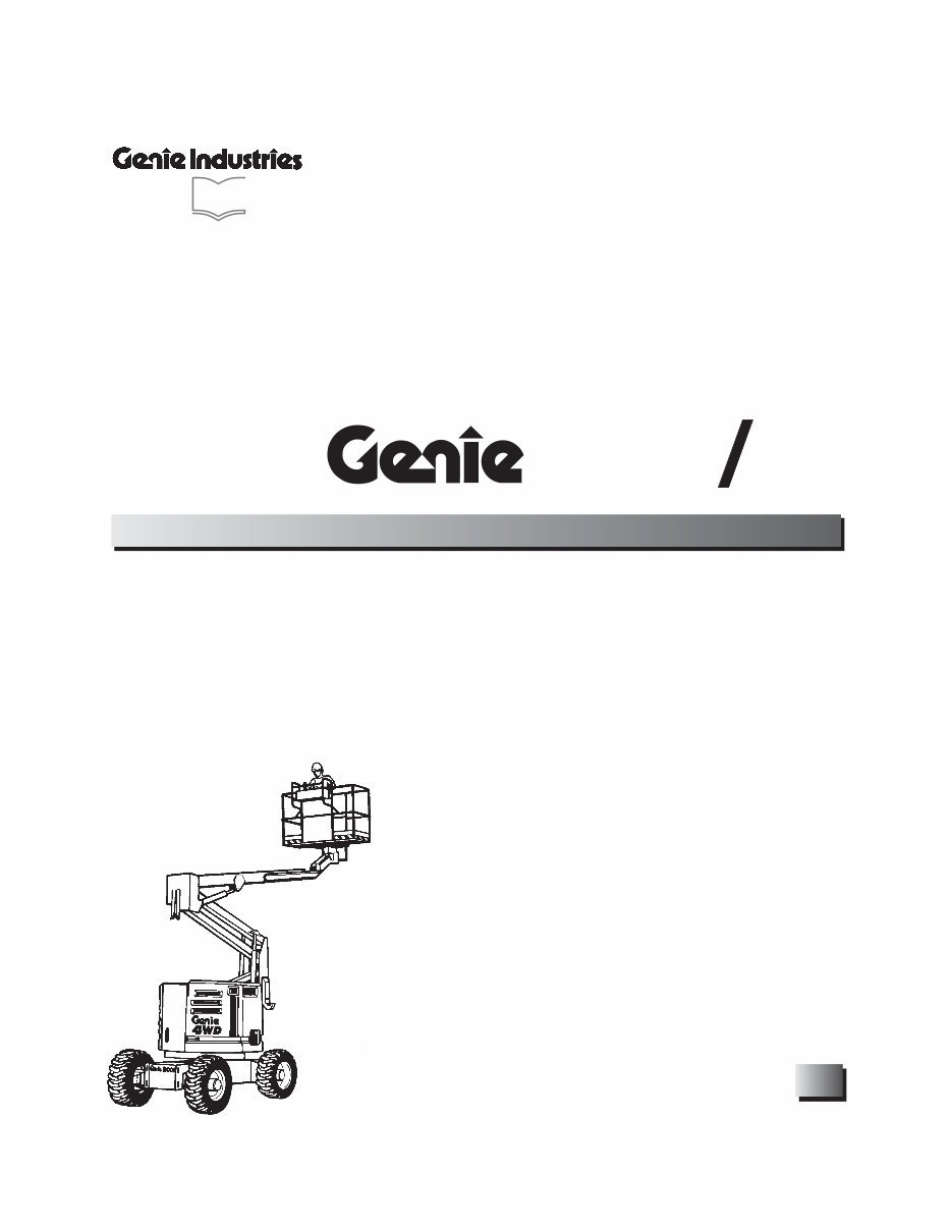 Genie Z-45/22 Workshop Repair Service Manual preview img 1