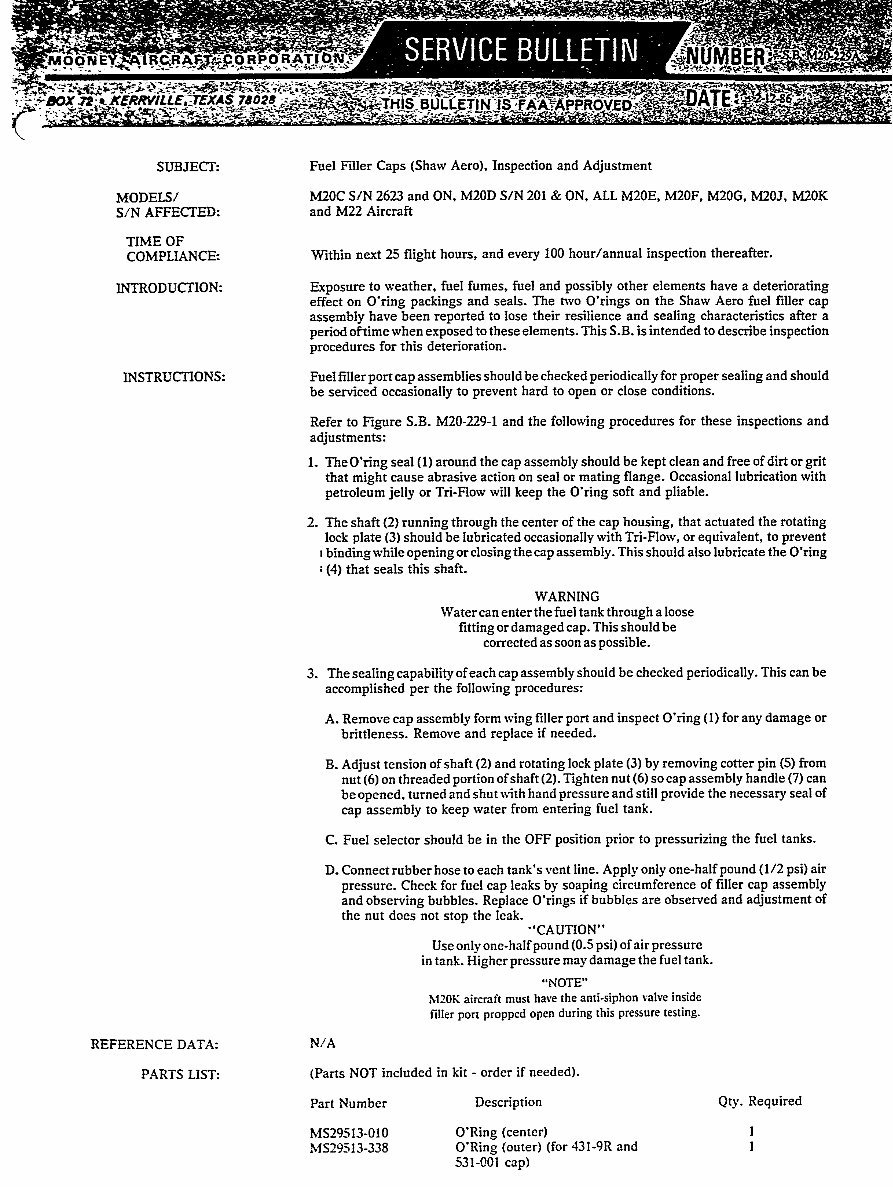Mooney M20B Service Manual & Parts Catalog & Owner -3- Manuals - preview img 5