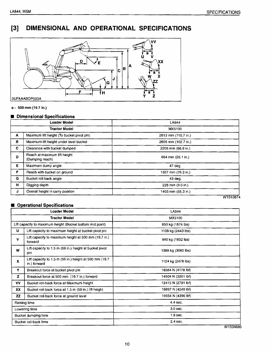 Kubota LA844 Front End Loader OEM Service & Repair Manual preview img 10