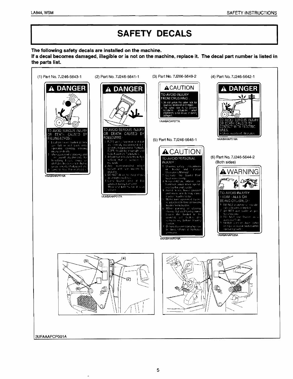 Kubota LA844 Front End Loader OEM Service & Repair Manual preview img 5