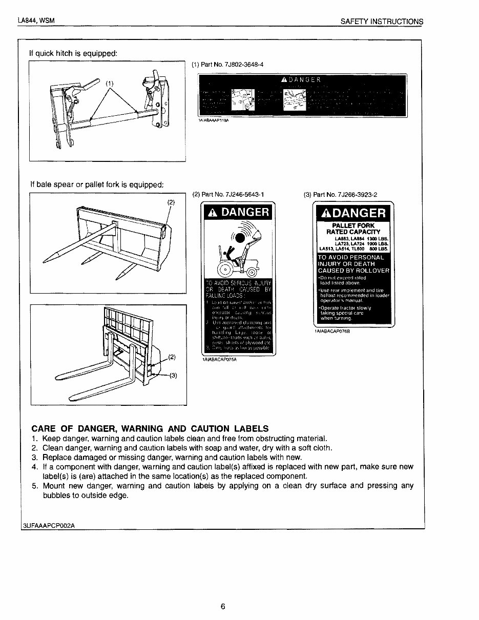 Kubota LA844 Front End Loader OEM Service & Repair Manual preview img 6
