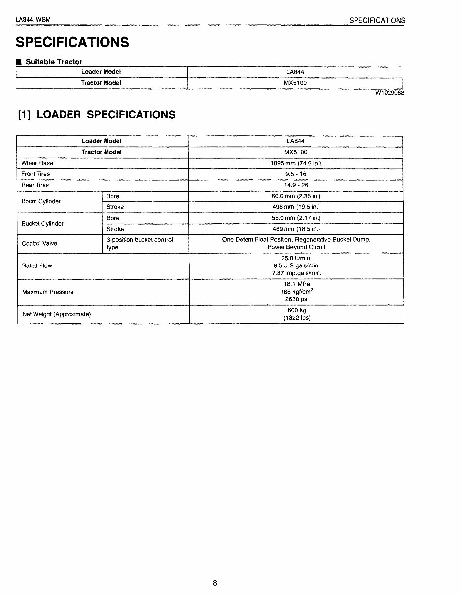 Kubota LA844 Front End Loader OEM Service & Repair Manual preview img 8