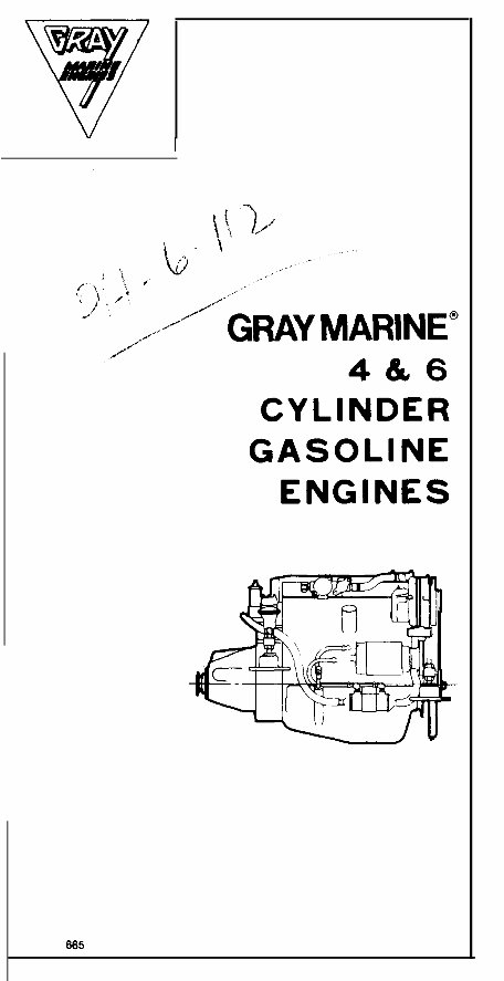 gray marine vintage chris craft engine manuals 4 & 6 cyl preview img 1