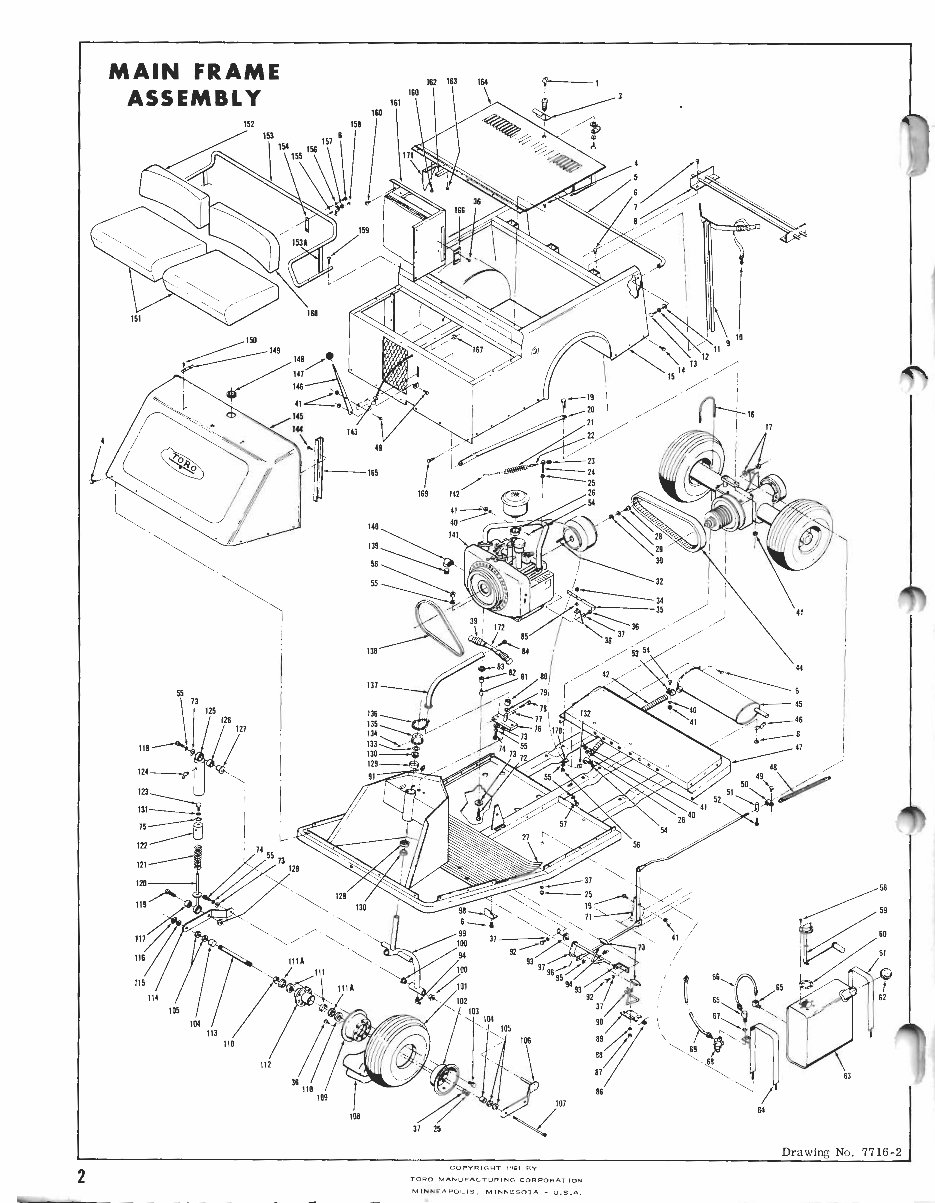1961 toro golf cart parts manual preview img 2