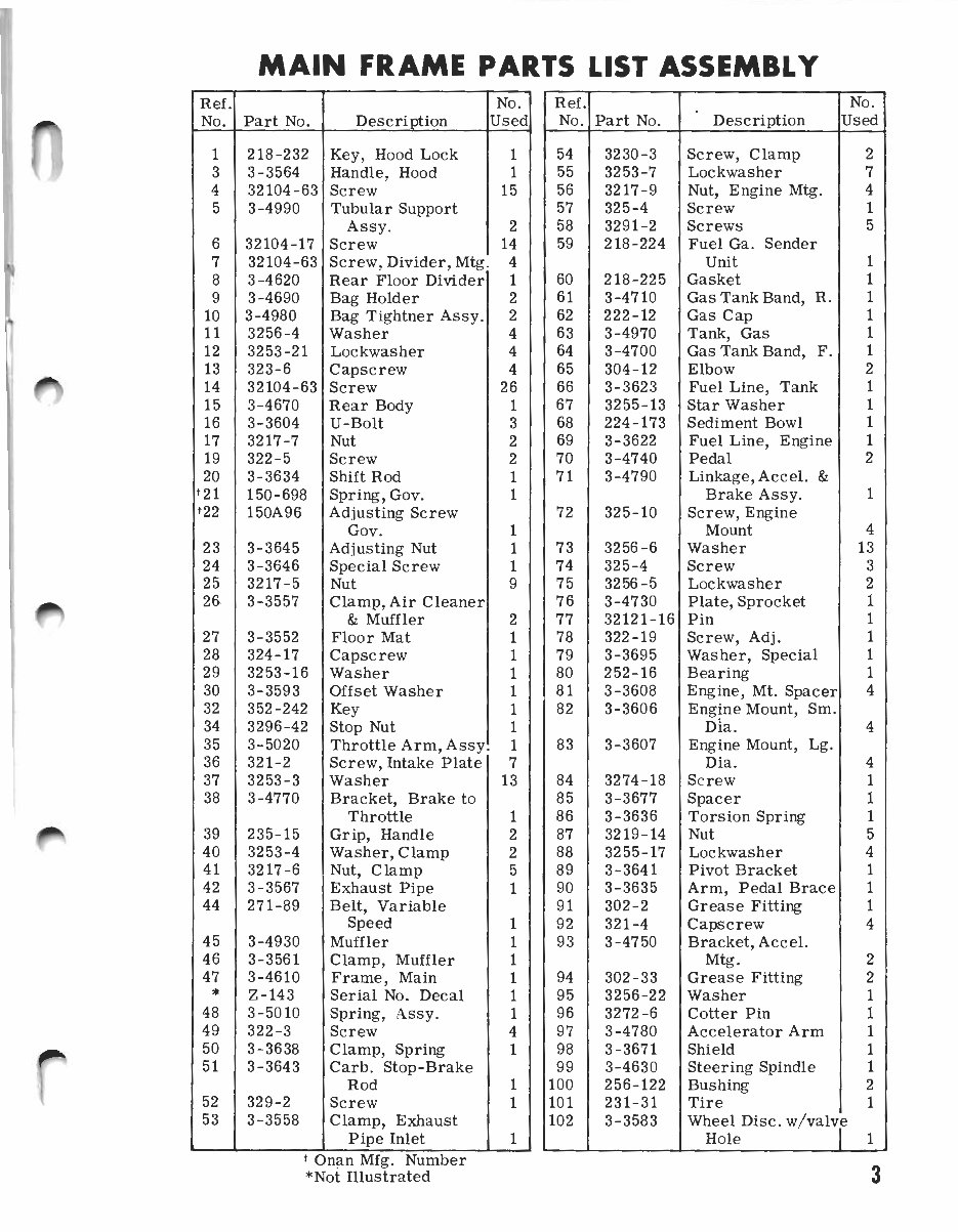 1961 toro golf cart parts manual preview img 3