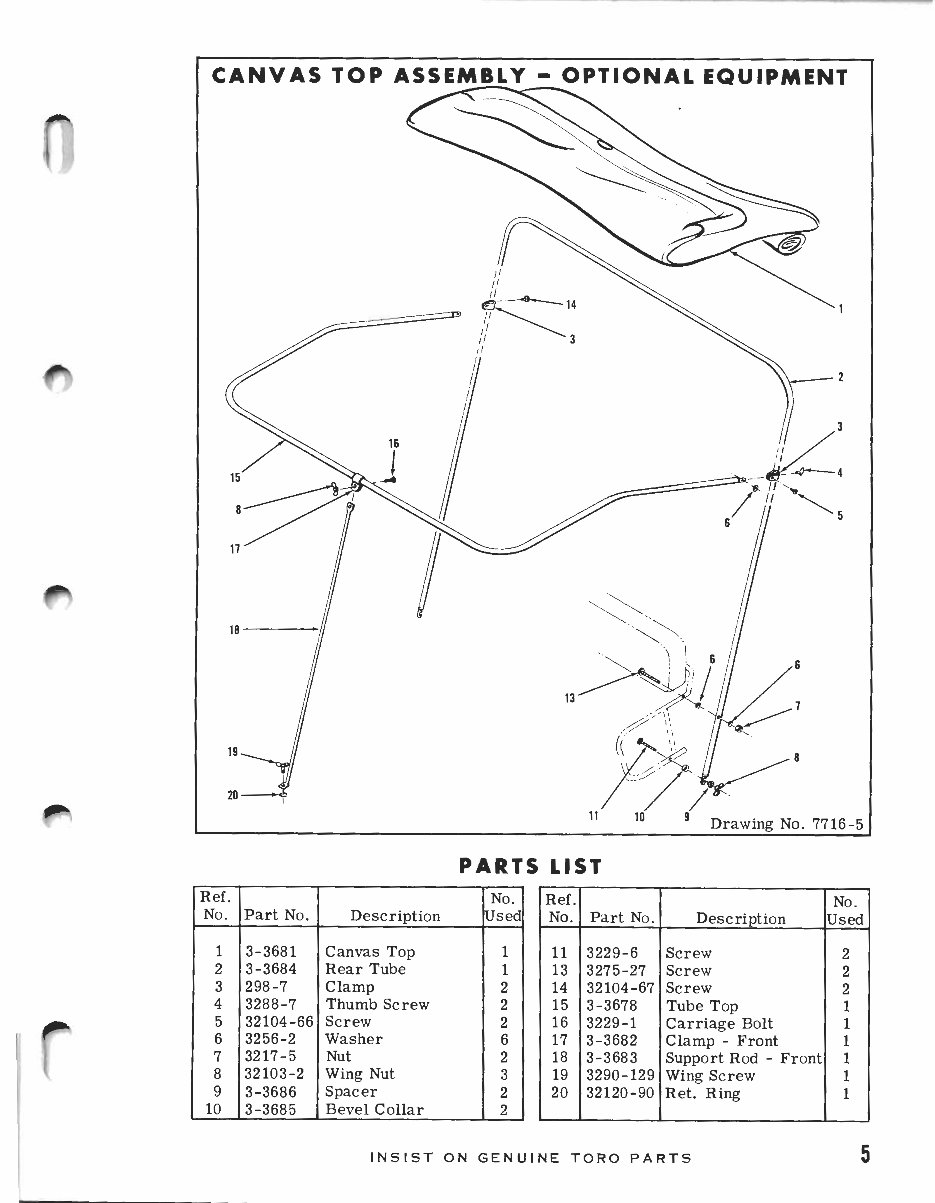 1961 toro golf cart parts manual preview img 5