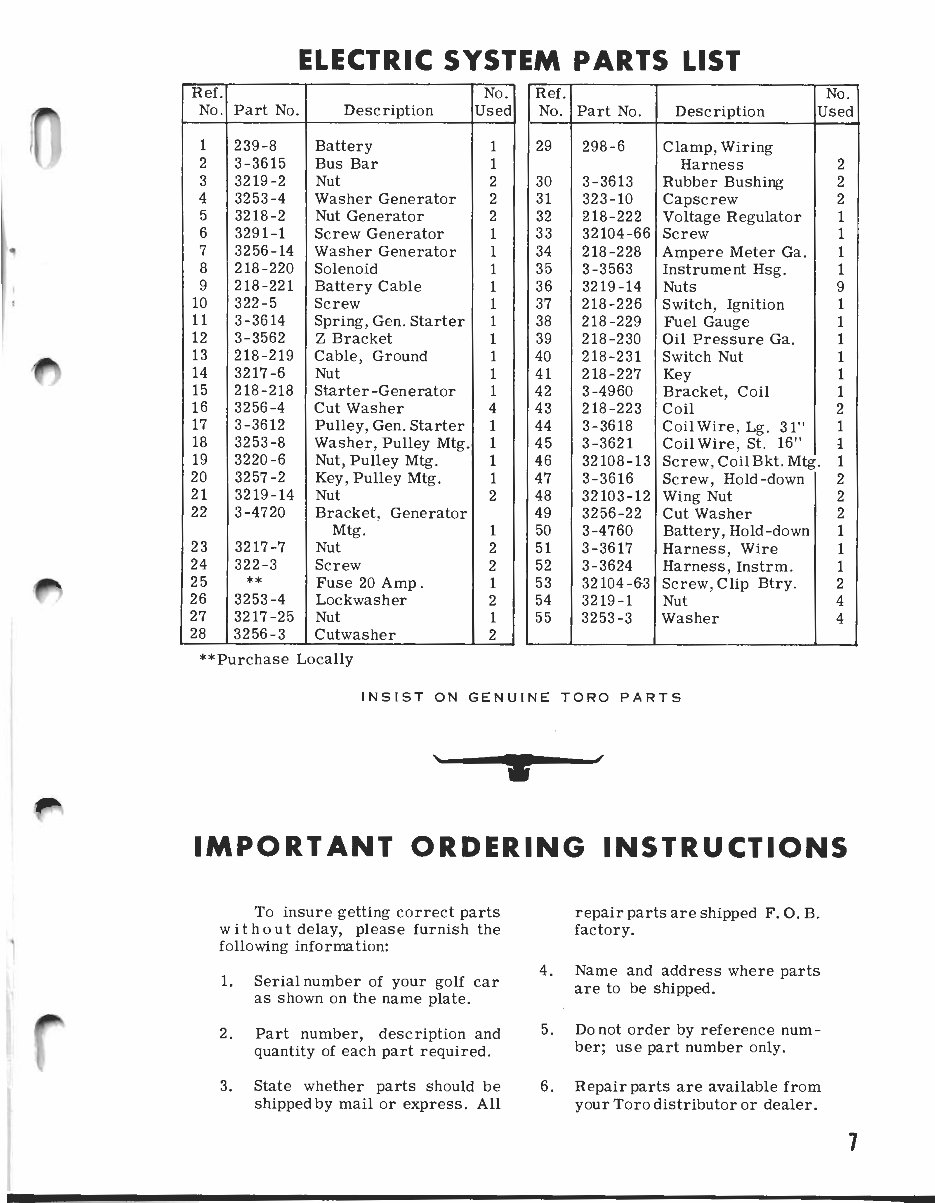 1961 toro golf cart parts manual preview img 7