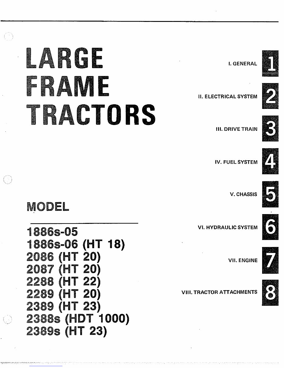1962-1978 Bolens Large Frame Tractors Service & Repair Manual preview img 2