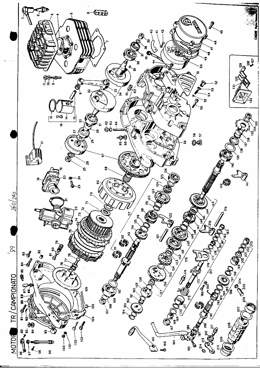 BETA TR34 CAMPIONATO 260 240 Parts Manual Catalog preview img 1