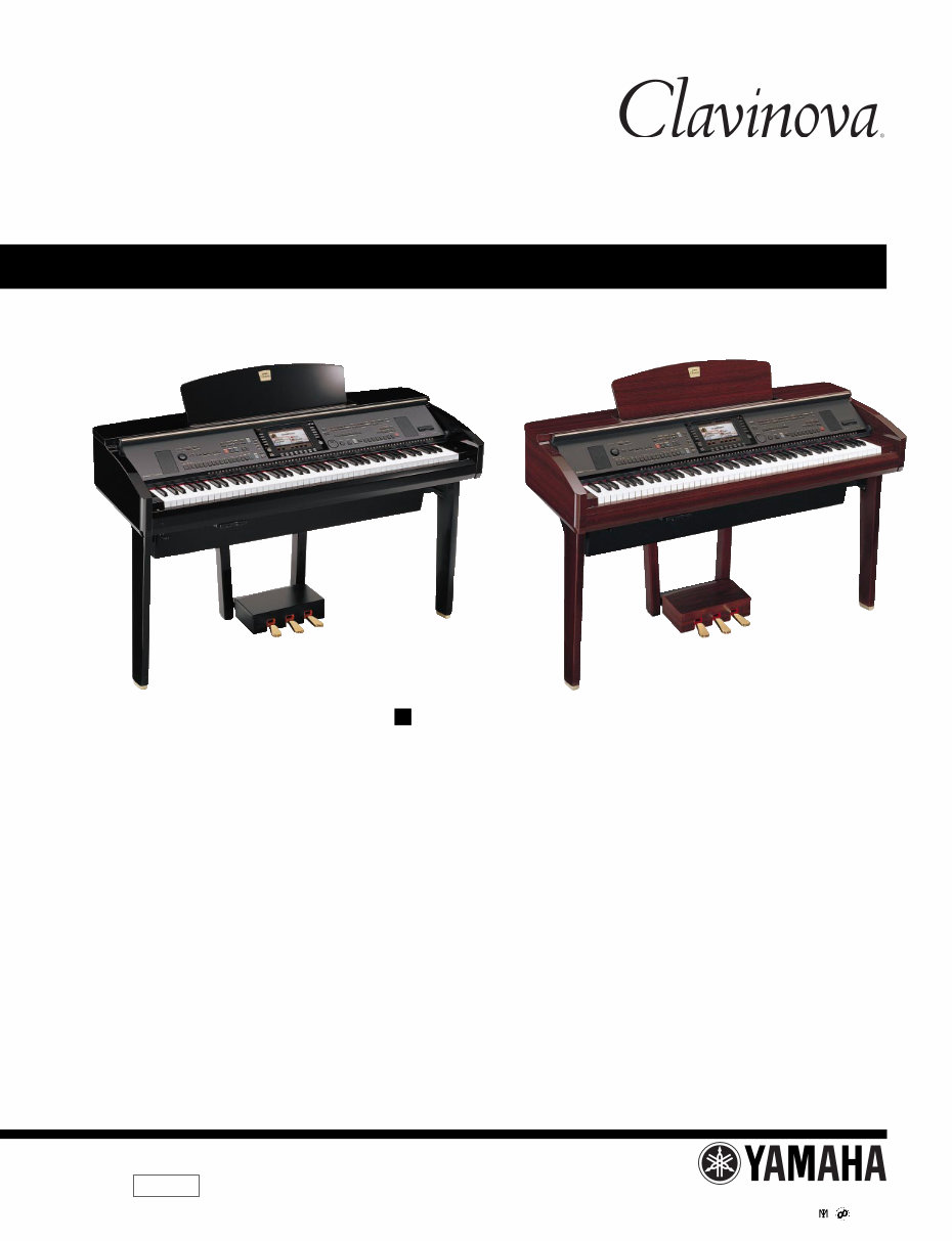Yamaha Clavinova CVP-309 309PE 309PM Piano Service Manual & Repair Guide preview img 1