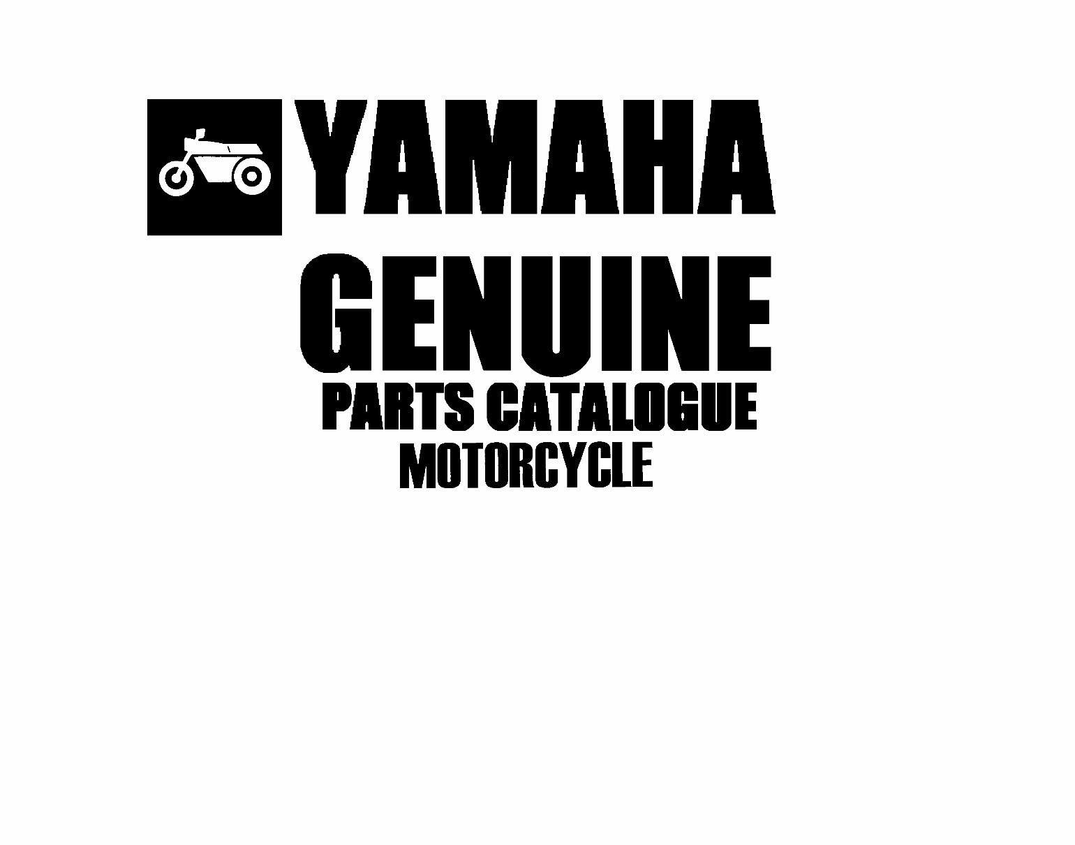 YAMAHA YA6 Replacement Parts Manual preview img 1