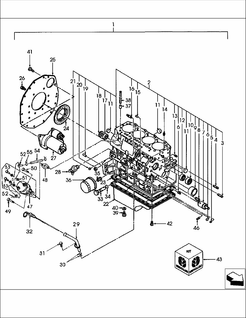NEW HOLLand TC45 4 CYLINDER COMPACT Tractor MASTER ILLUSTRATED Parts LIST Manual BOOK preview img 5
