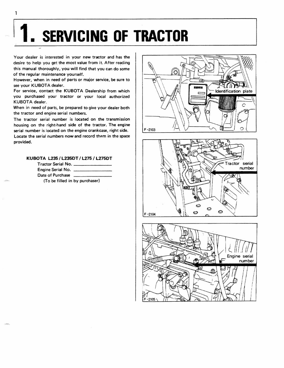 KUBOTA Tractor L235 L275 L235DT L275DT Operators Manual / Owners Manual - ( BEST QUALITY Manual ) - KUBOTA L235 L275 L235 DT L27 preview img 7