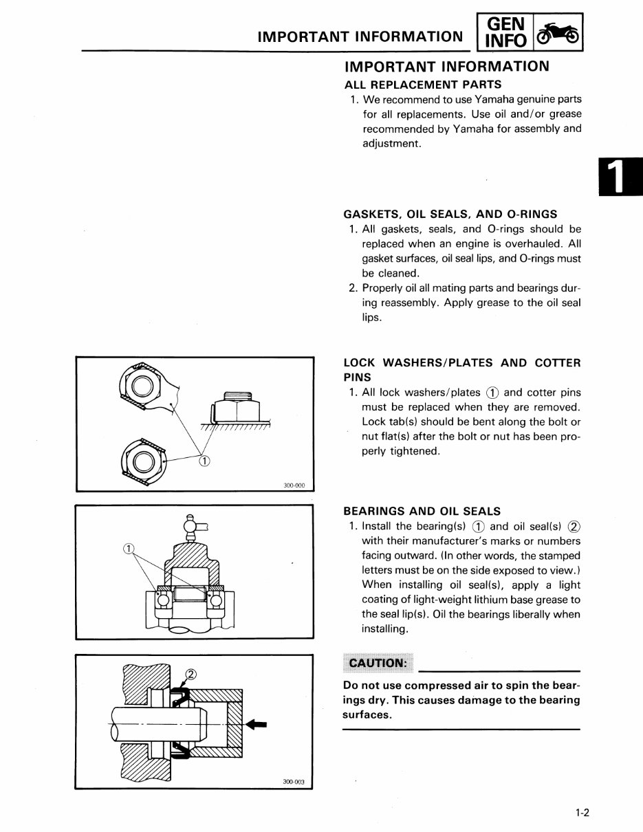  Now Yamaha TT225 TT 225 TT225S 1986 1987 Service Repair Workshop Manual preview img 8