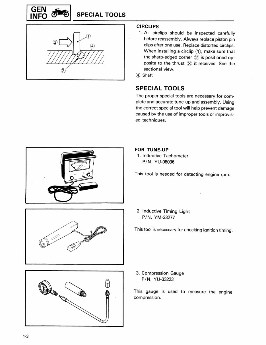  Now Yamaha TT225 TT 225 TT225S 1986 1987 Service Repair Workshop Manual preview img 9