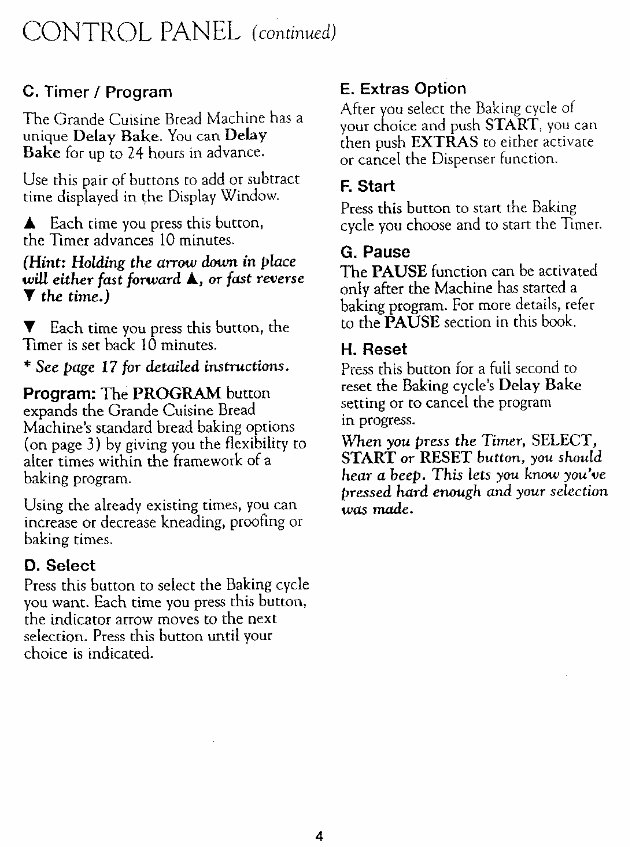 Williams Sonoma Breadmaker Parts Model WS0598 Instruction Manual Recipes preview img 6