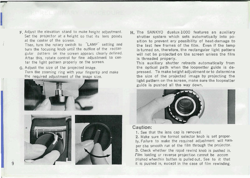 SANKYO DUALUX 1000 PROJECTOR preview img 10