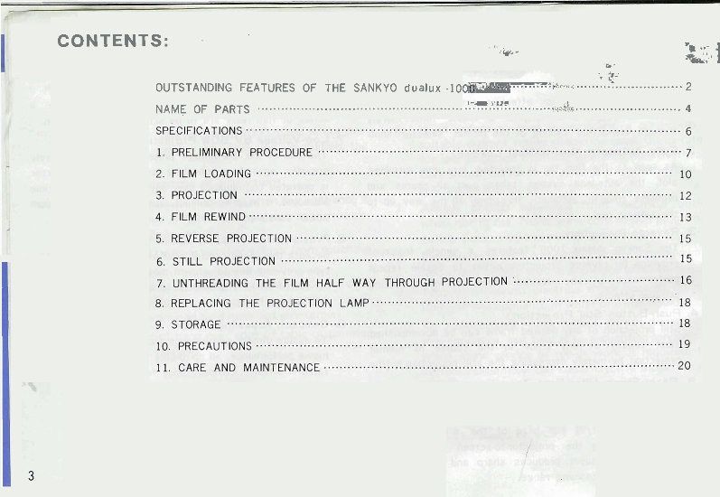 SANKYO DUALUX 1000 PROJECTOR preview img 4