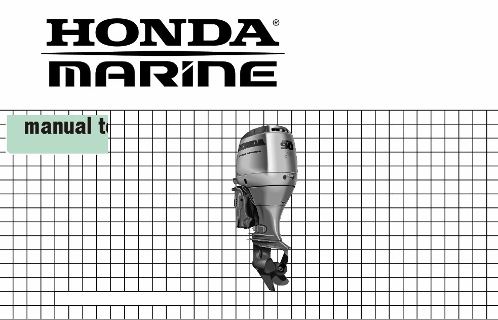 HONDA BF90A BF90 OUTBOARD OWNER Owners Manual preview img 1