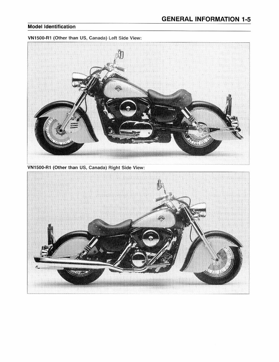 Kawasaki Vulcan 1500 VN1500 Drifter Service Manual 1999 2000 preview img 10