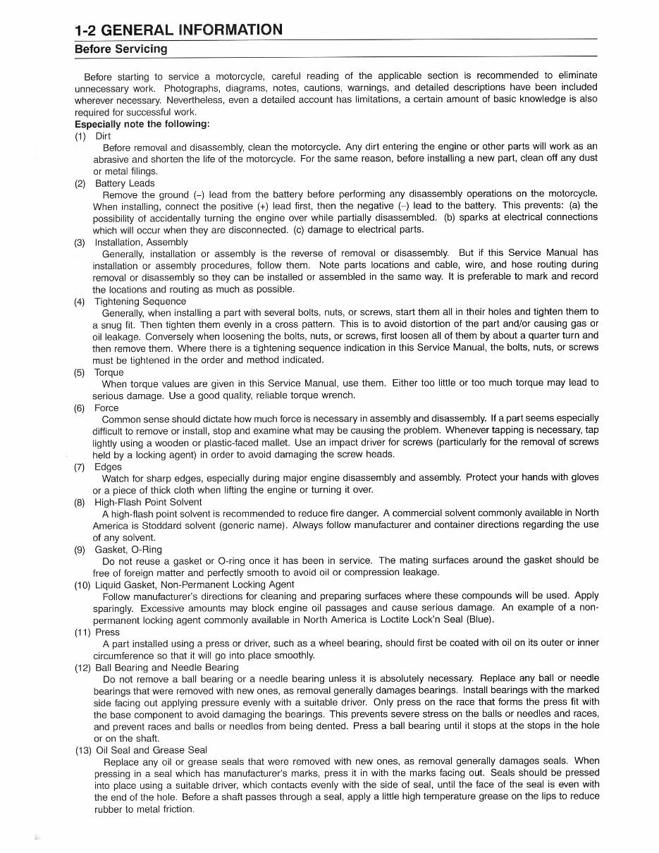 Kawasaki Vulcan 1500 VN1500 Drifter Service Manual 1999 2000 preview img 7
