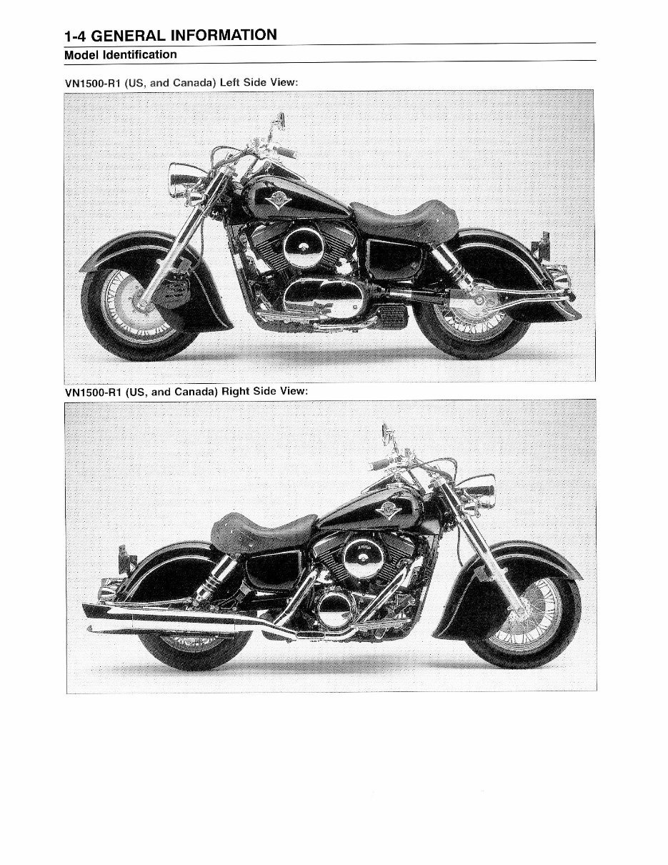 Kawasaki Vulcan 1500 VN1500 Drifter Service Manual 1999 2000 preview img 9