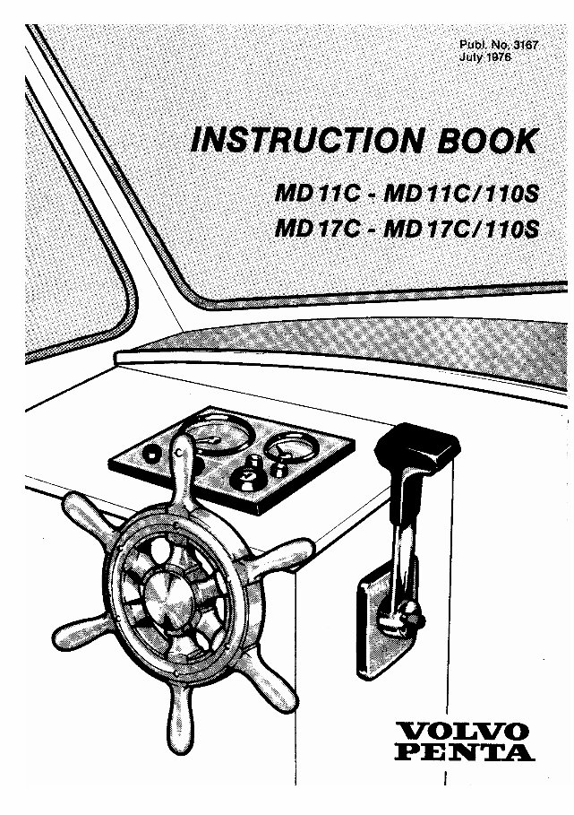 Volvo Penta instruction book MD11C & MD17C preview img 1