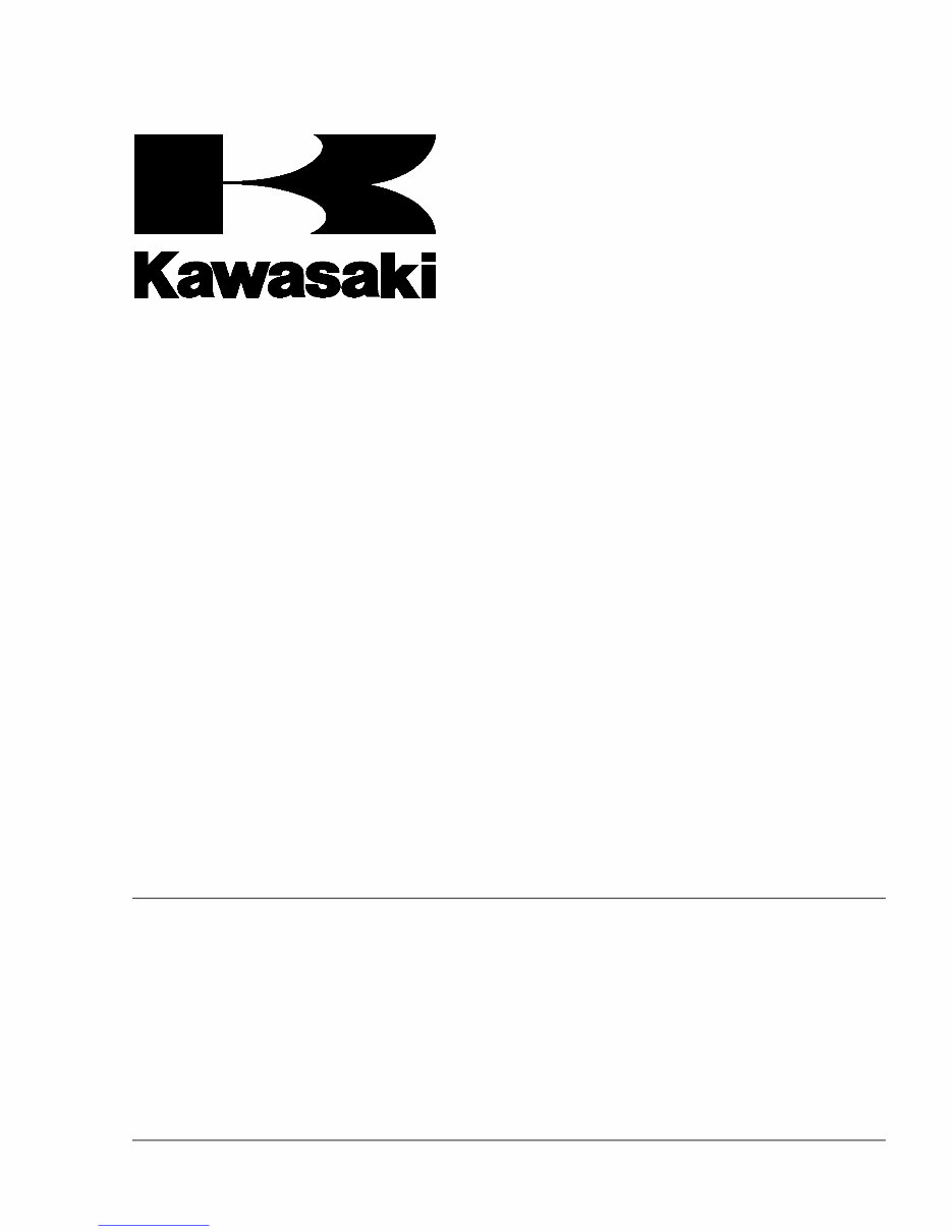 Kawasaki FH381V FH430V 4-Stroke Air Cooled V-Twin Gasoline Engine Workshop Service Repair Manual preview img 1