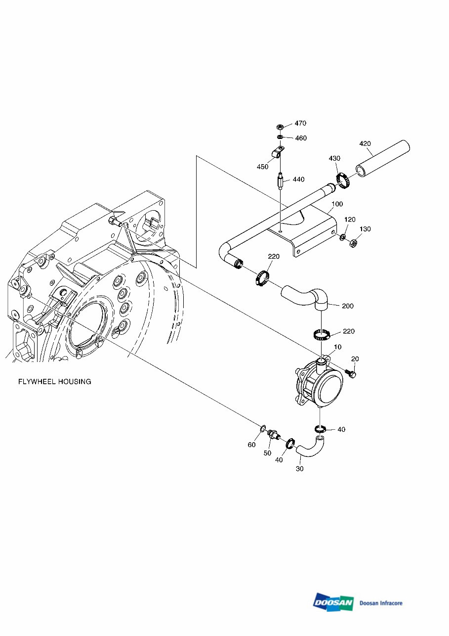 DAEWOO DOOSAN DX340LC Crawler Excavator Service Parts Catalogue Manual preview img 10