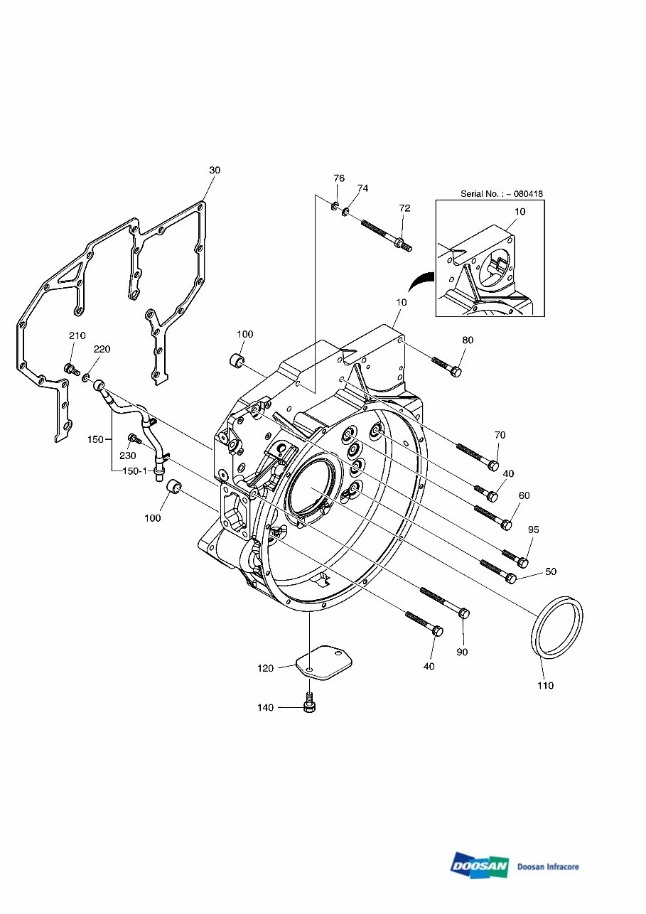 DAEWOO DOOSAN DX340LC Crawler Excavator Service Parts Catalogue Manual preview img 6