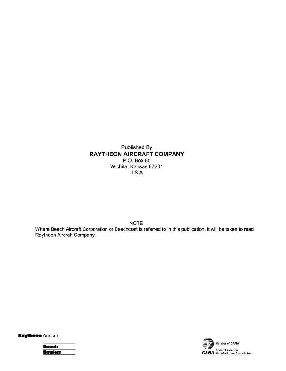 Duke B60 Checklist.pdf Beechcraft Duke 60 Series 60 A60 Illustrated Parts Catalog Manual ...
