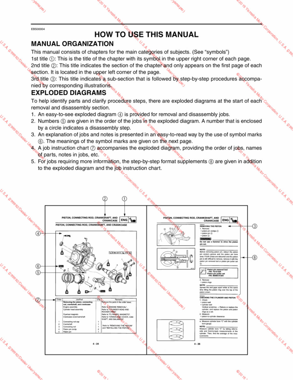 Yamaha Golf Cart Service manual G27A G28A preview img 4