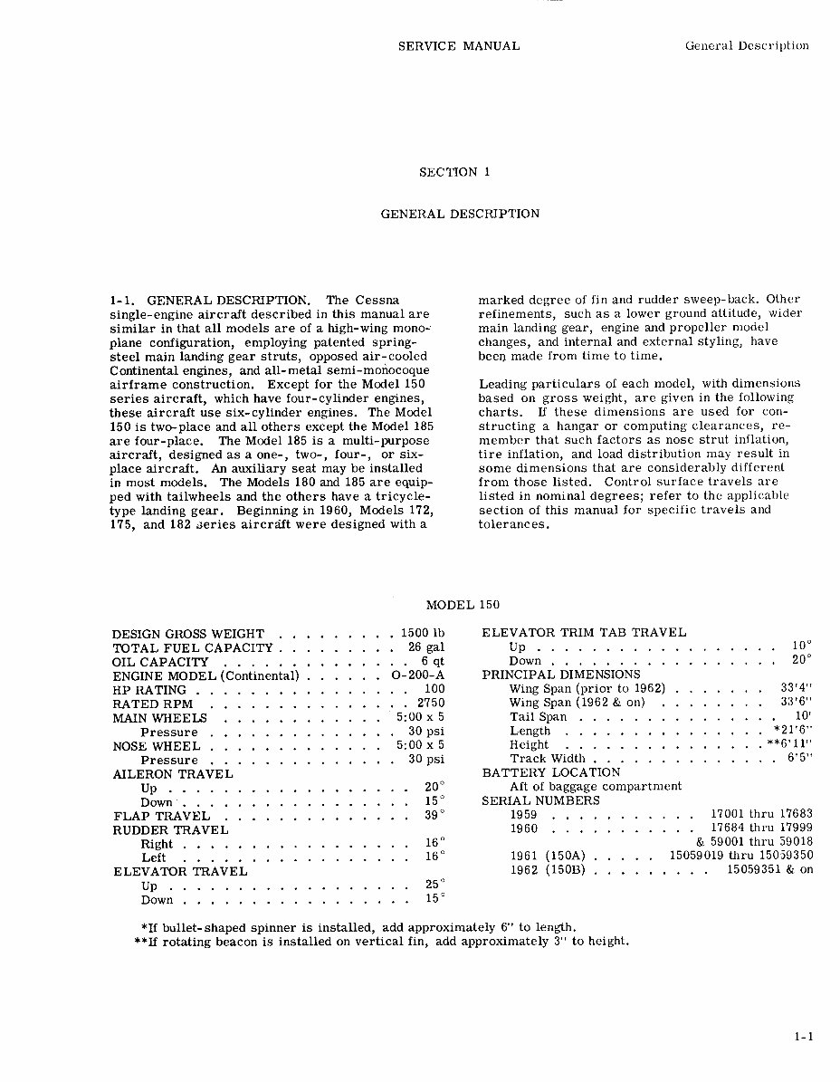 Cessna 100 Series (150/172/175/180/182/185) Aircrafts OEM Service & Repair Manual preview img 9