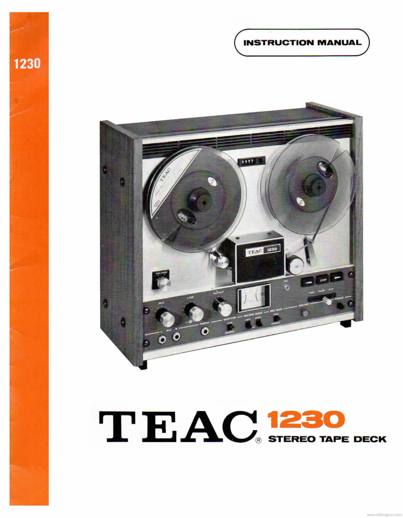 TEAC 1230 TAPE RECORDER Instruction Manual preview img 1