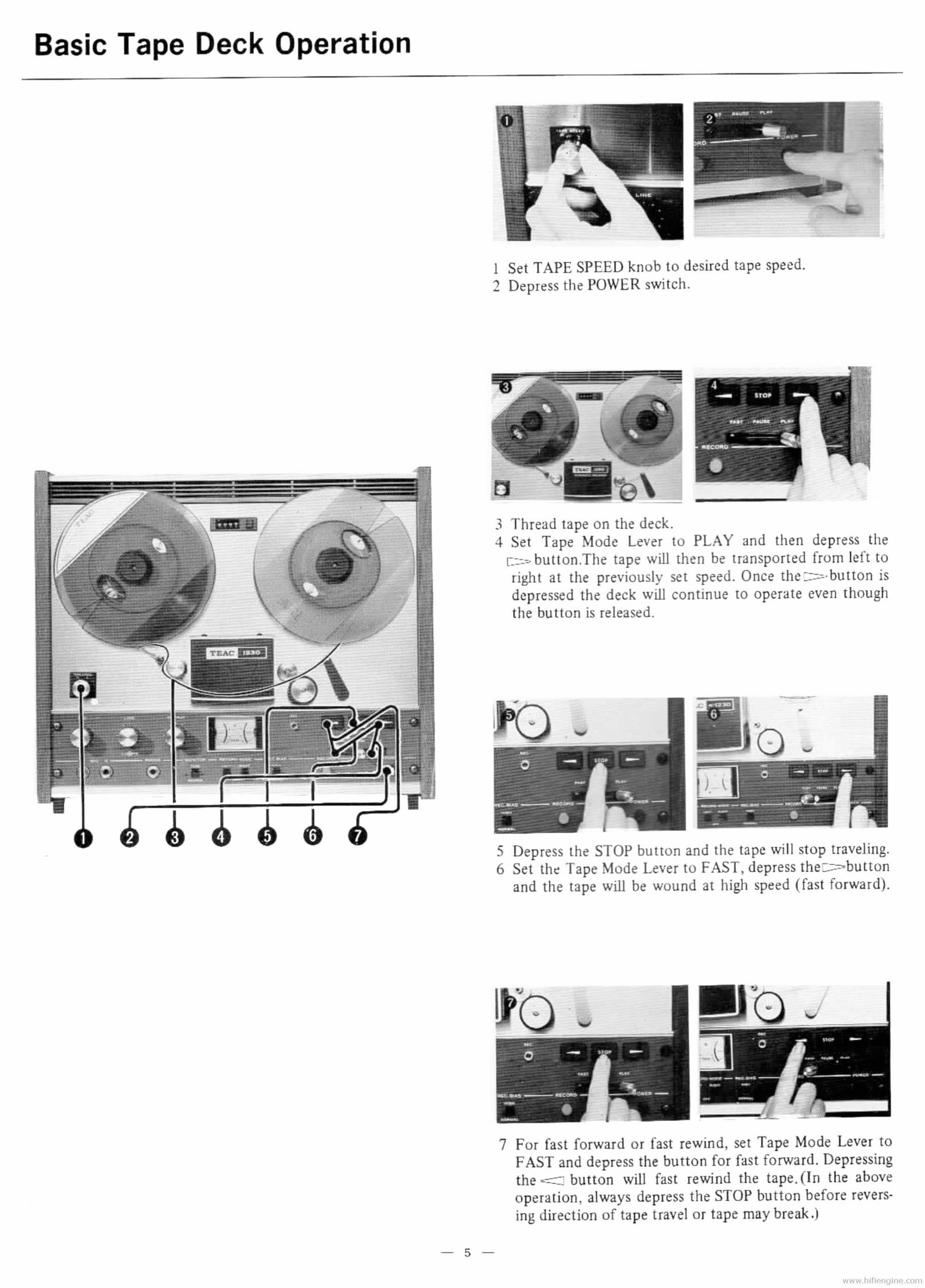 TEAC 1230 TAPE RECORDER Instruction Manual preview img 10