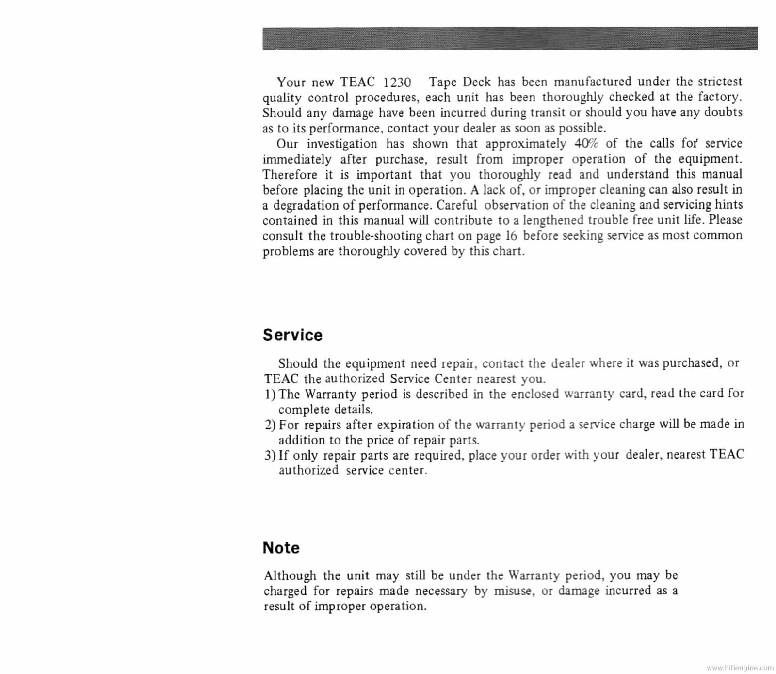 TEAC 1230 TAPE RECORDER Instruction Manual preview img 2