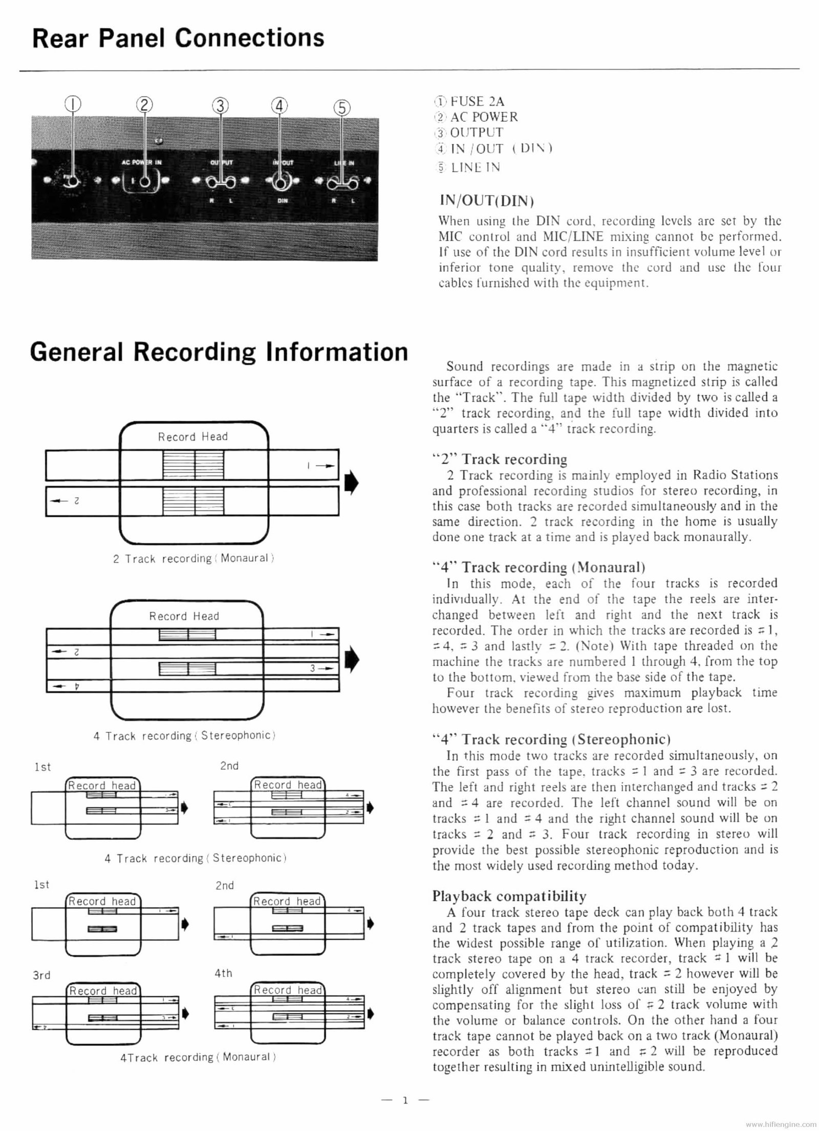 TEAC 1230 TAPE RECORDER Instruction Manual preview img 4
