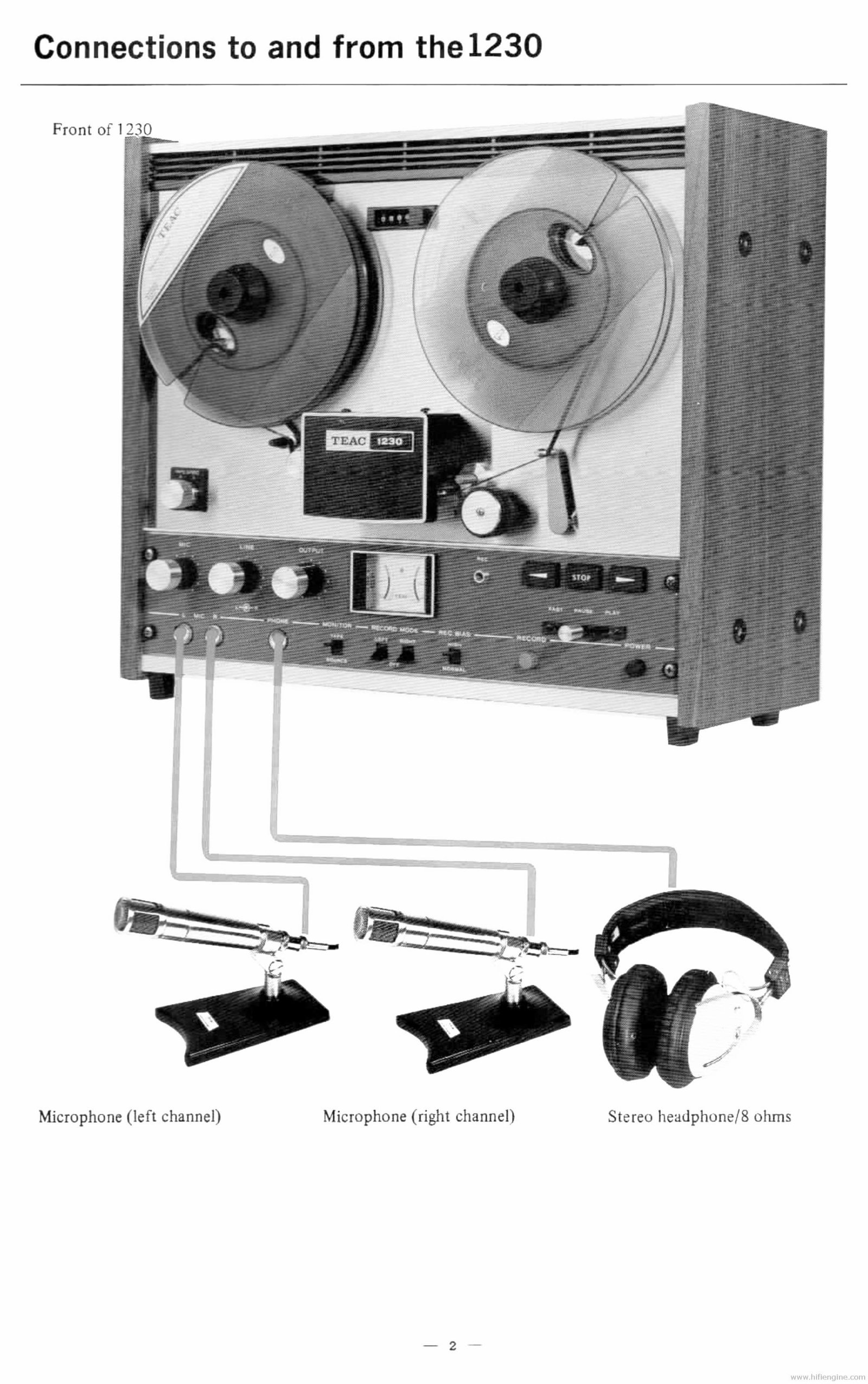 TEAC 1230 TAPE RECORDER Instruction Manual preview img 5