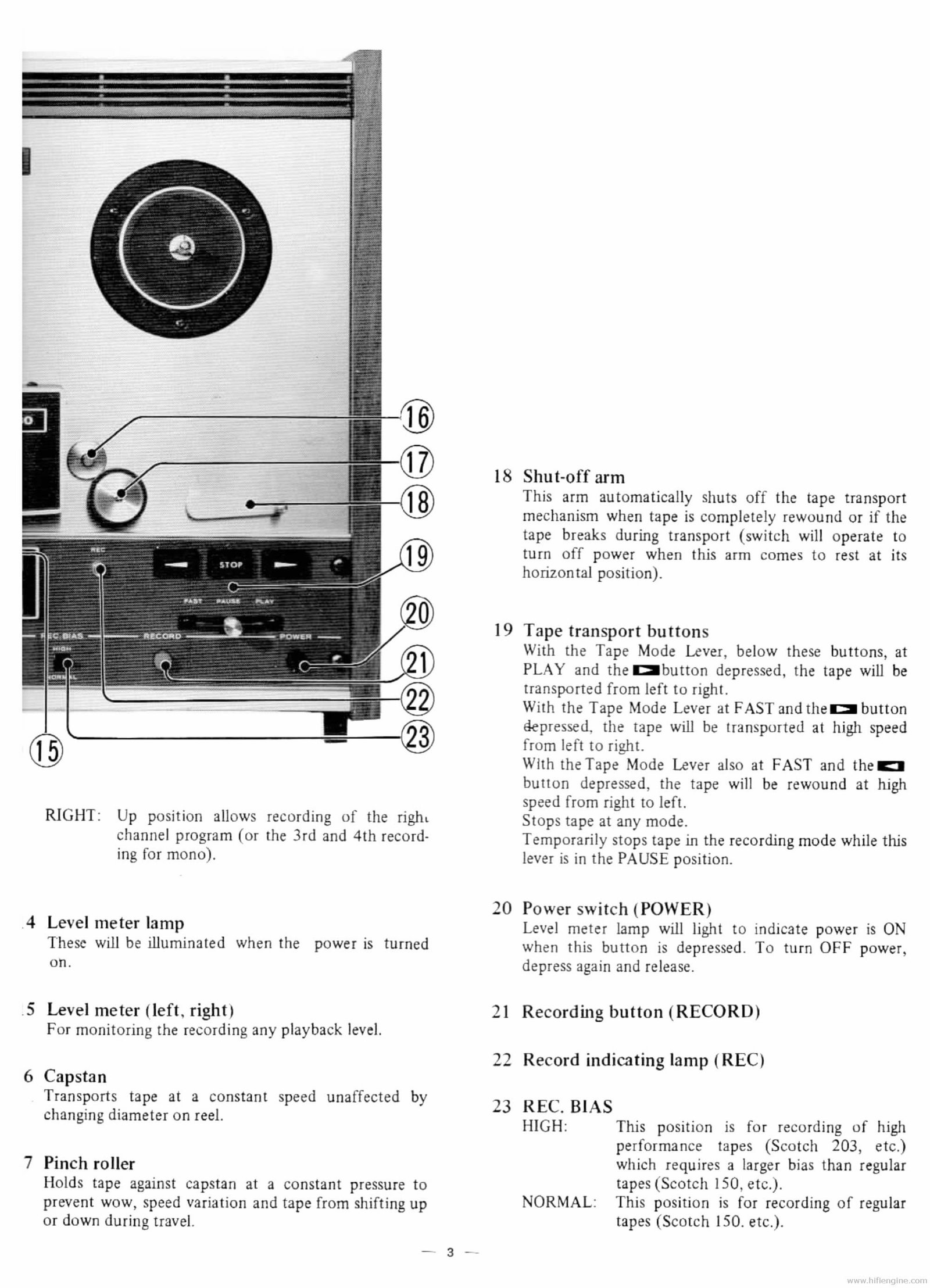 TEAC 1230 TAPE RECORDER Instruction Manual preview img 7