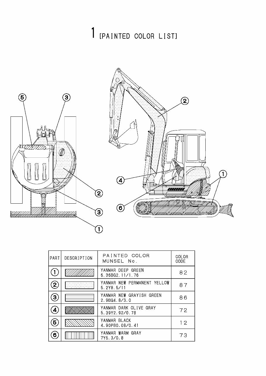 Yanmar Vio55 Crawler Backhoe Parts Catalog Manual preview img 4