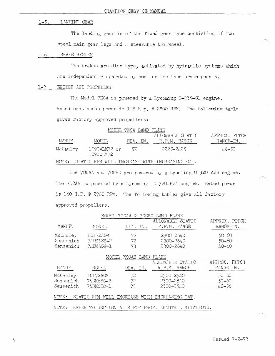 Bellanca Champion Citabria 7ECA, 7GCAA, 7GCBC, 7KCAB Aircraft Complete Workshop Service Repair Manual preview img 8