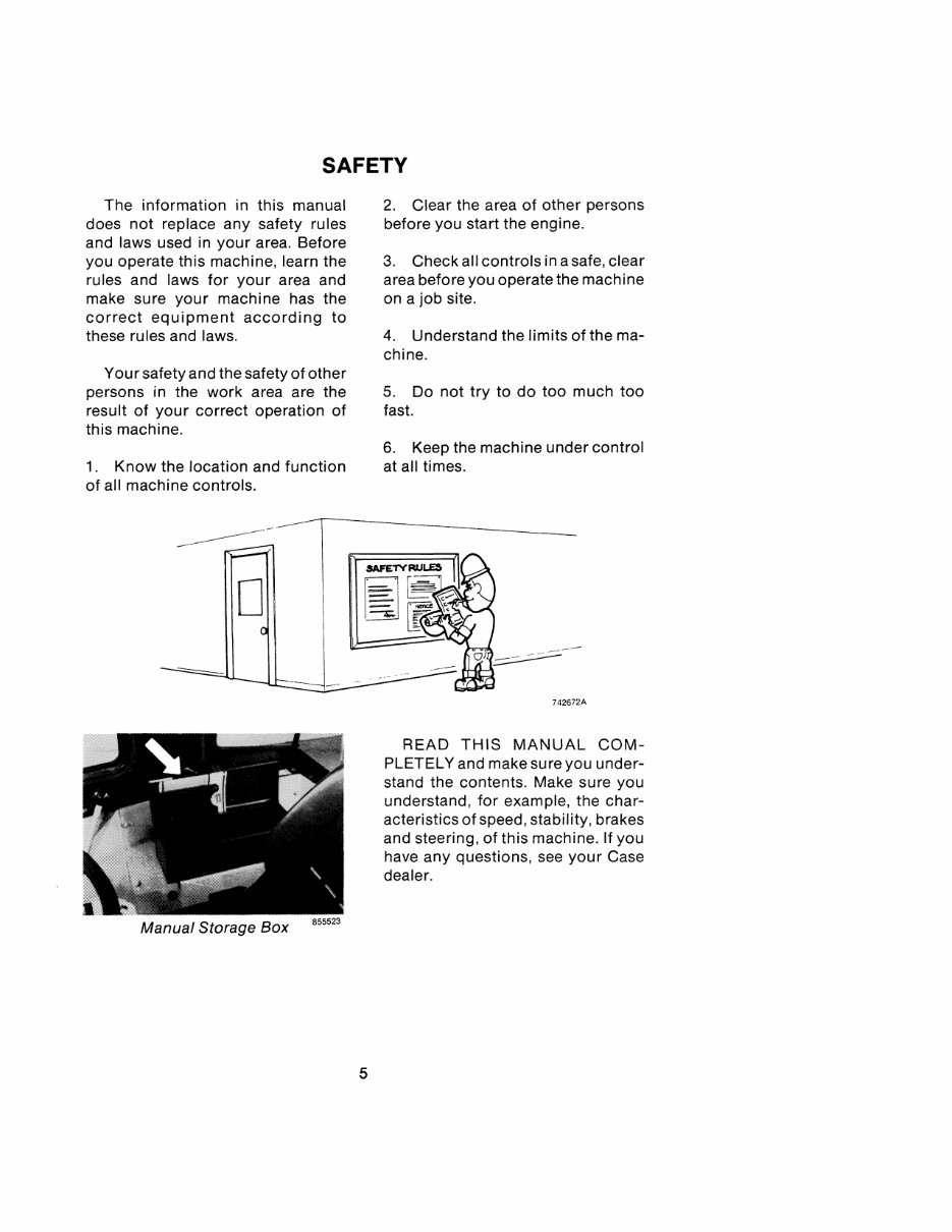 Case 680K Loader Backhoe Operators Owner Instruction Manual - IMPROVED - preview img 7
