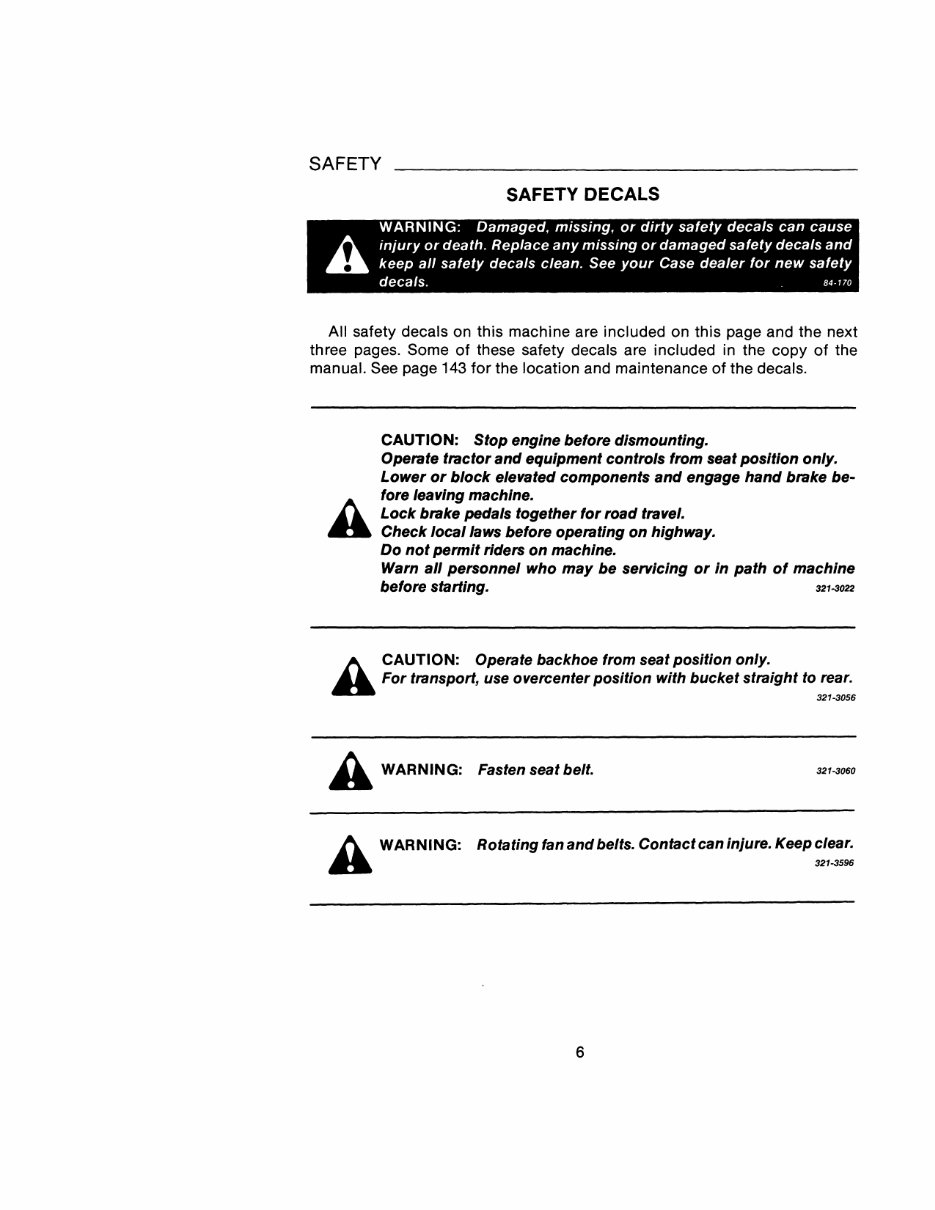 Case 680K Loader Backhoe Operators Owner Instruction Manual - IMPROVED - preview img 8