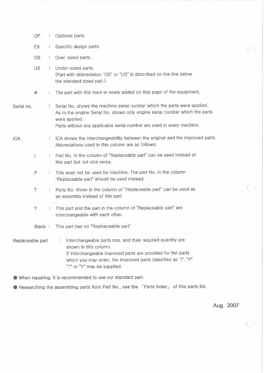 DAEWOO DOOSAN DX160W RAIL WAY WHEELED Excavator Service Parts Catalogue Manual preview img 4