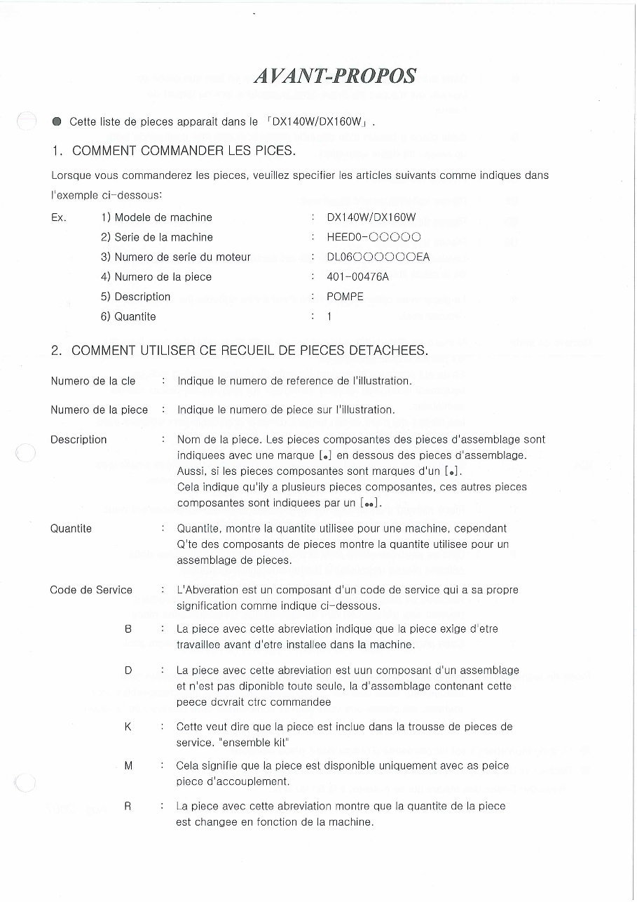 DAEWOO DOOSAN DX160W RAIL WAY WHEELED Excavator Service Parts Catalogue Manual preview img 5