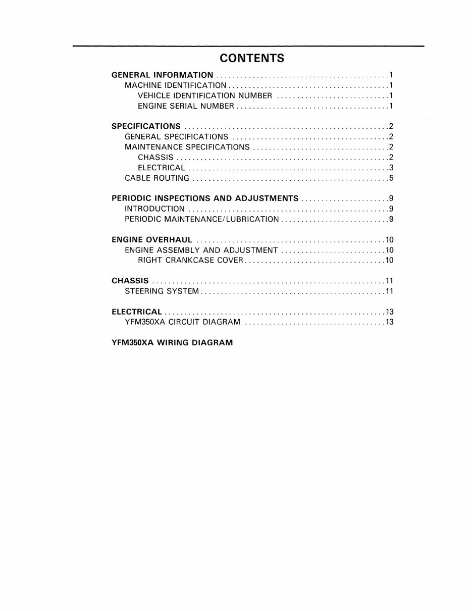 YAMAHA WARRIOR 350 RAPTOR 350 ATV Full Service & Repair Manual 1987-2009 preview img 7