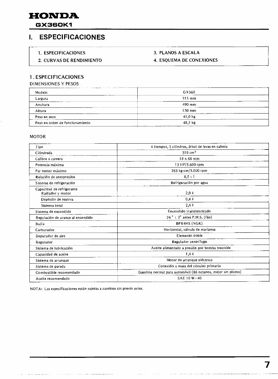 HONDA GX360 HORIZONTAL SHAFT Engine Repair Manual preview img 6