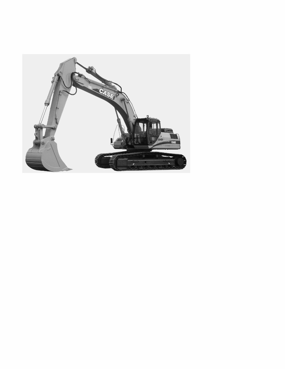CASE CX330 Excavator Operators Manual preview img 7