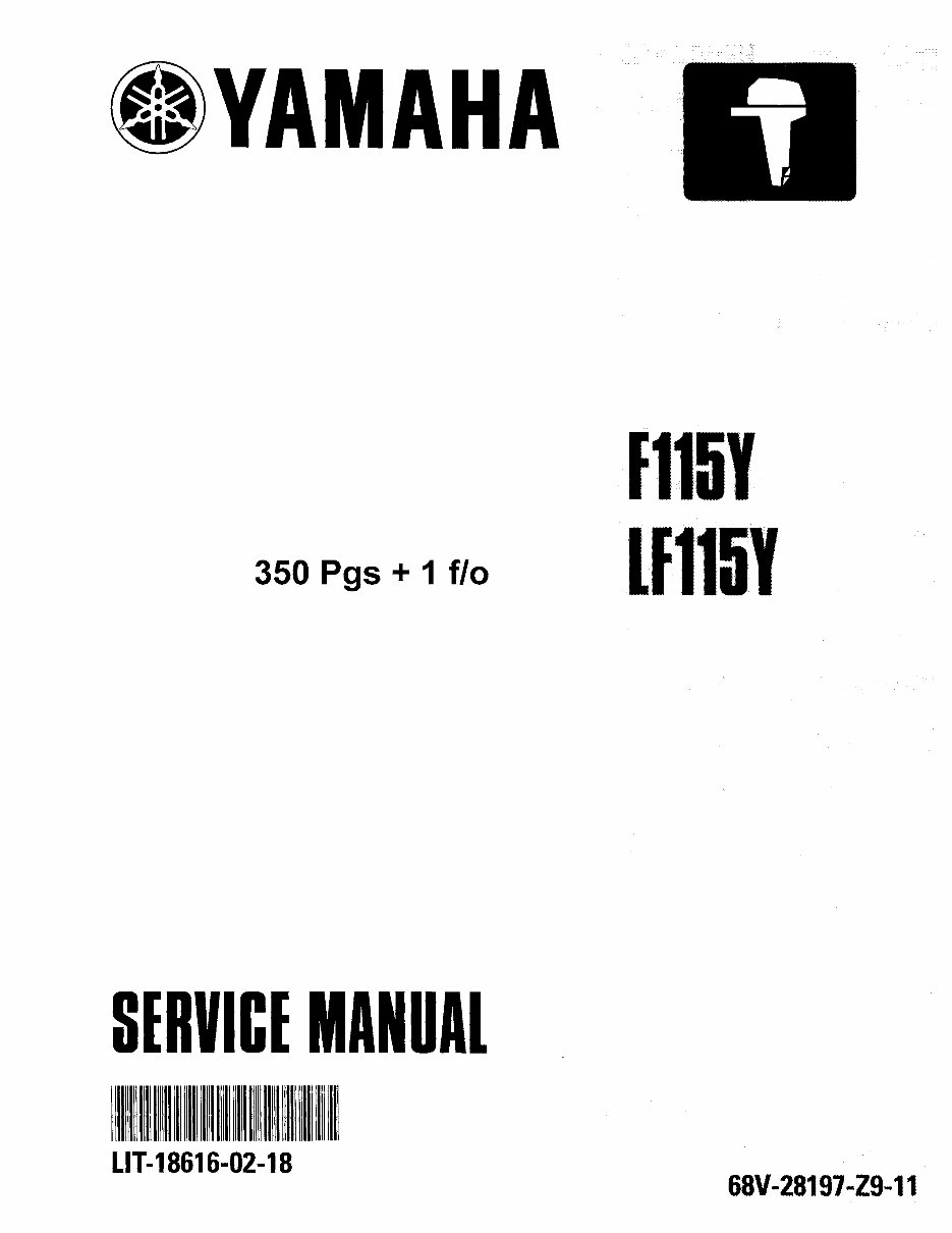 2000-2003 Yamaha F115Y, LF115Y Outboard OEM Service & Repair Manual preview img 1