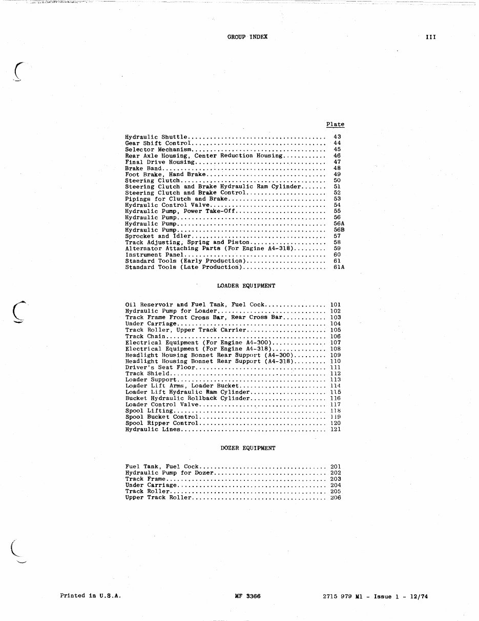 Massey Ferguson MF3366 Bulldozer Loader Parts Catalog Manual preview img 4